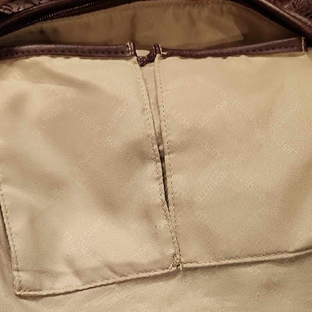Rosetti Brown BURGANDY FAUX LEATHER SHOULDER/CROSS BODY BAG - Picture 13 of 15